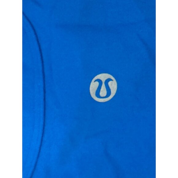Lululemon Tank Top Womens Small Nylon Blend Blue Solid Sleeveless Racerback Athl - Picture 3 of 3